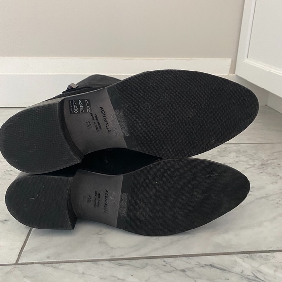 Aquatalia Giada Waterproof Black Tall Riding Boots - Picture 10 of 12